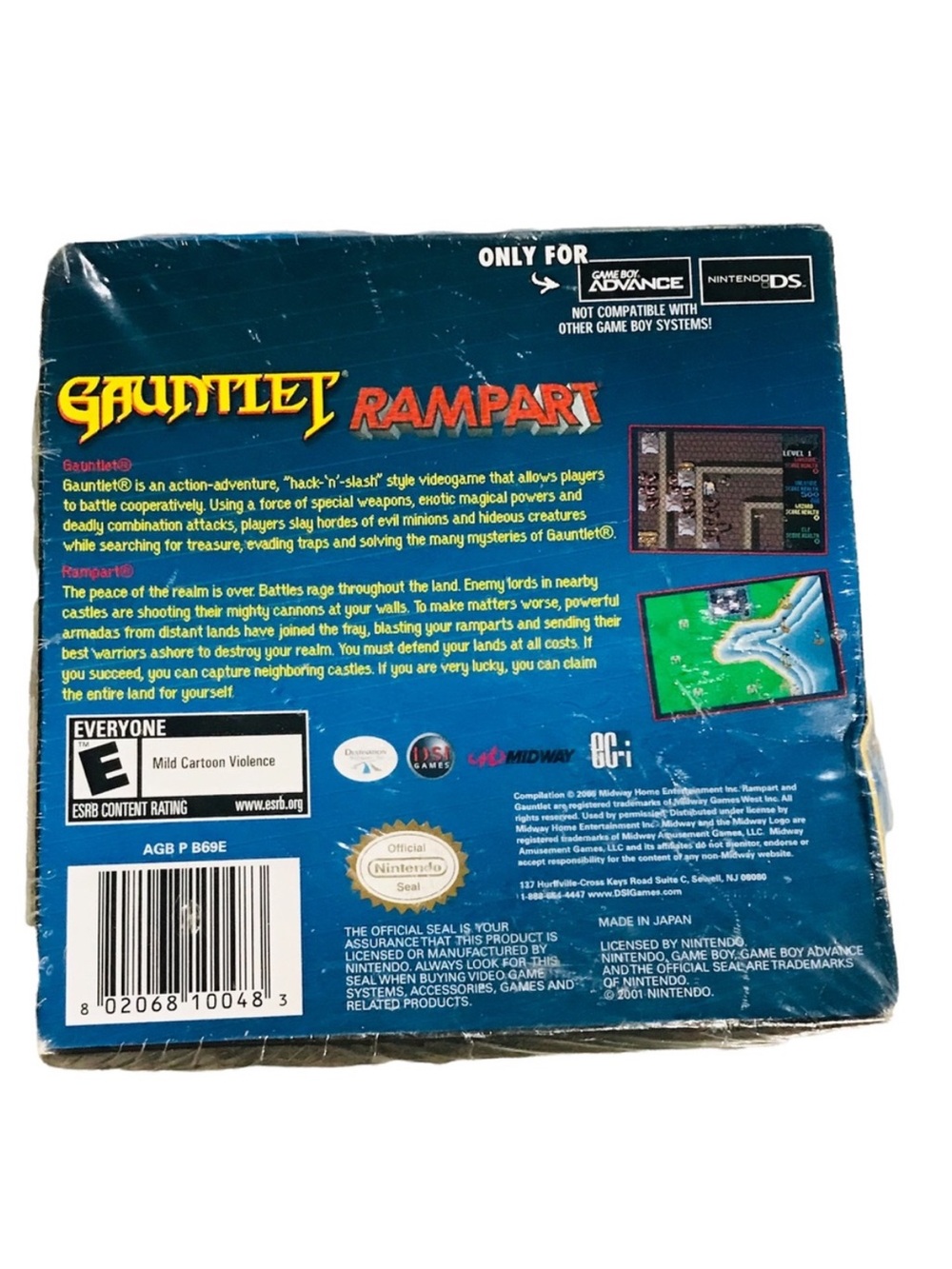 Nintendo GameBoy Advance Game Gauntiet & Rampart Video Game - Picture 2 of 2